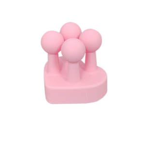 Traceless four-pronged wall adhesive silicone hook round shape