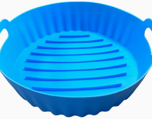 High-temperature resistant food-grade silicone round air fryer pot