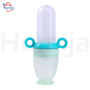 Bottle baby food dispensing silicone spoon