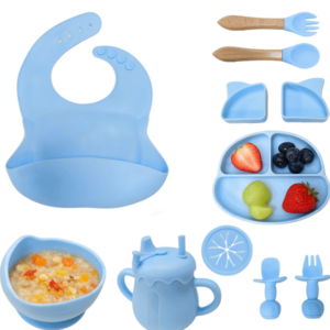 11 pcs Baby food-grade silicone tableware set