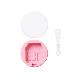 1. Airplane shaped silicone popsicle mold with lid and stick