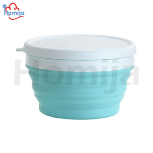950ml Travel and outdoor foldable food-grade silicone bowl