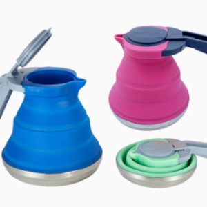 1500ml large capacity travel camping foldable silicone kettle
