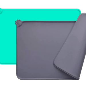 Food-grade silicone cat paw style pet spill-proof, non-slip, and easy-to-clean placemat