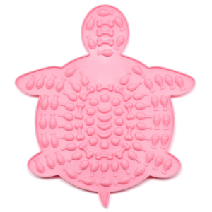 Tortoise-shaped pet slow-licking silicone pad with suction cup